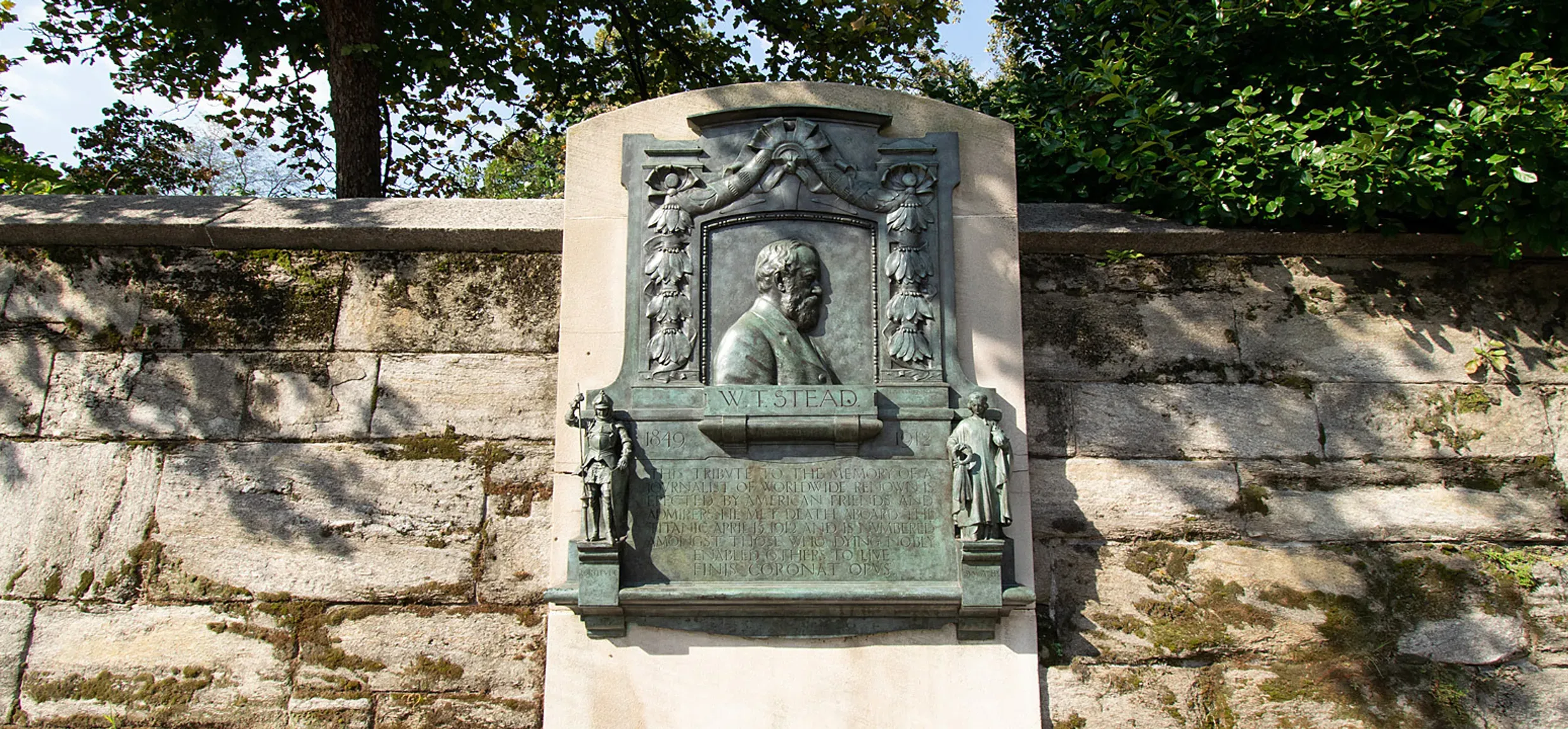 Central Park NY Memorial to Stead