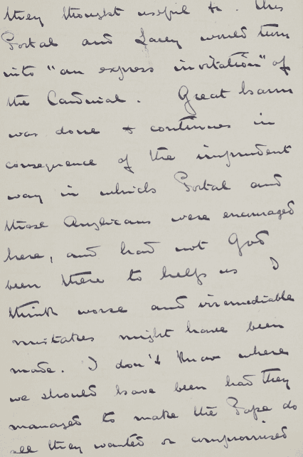 Cardinal Merry del Val to Cardinal Vaughan, November 29, 1896.
