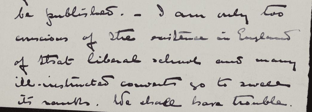 Cardinal Merry del Val to Cardinal Vaughan, July 5, 1899. 