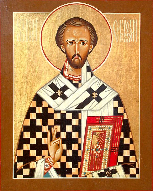 Painted icon of St. John Chrysostom